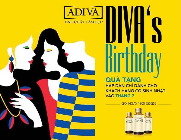 DIVA’S BIRTHDAY – Sinh nhật tháng 7, tặng ngay 50% DIVA’S BIRTHDAY – Sinh nhật tháng 7, tặng ngay 50% - sinh nhat diva
