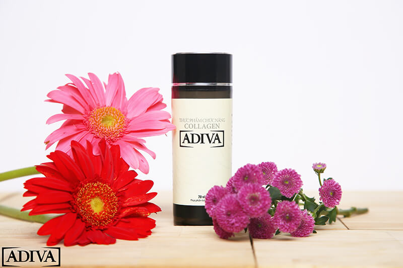 collagen Adiva giúp da trắng sáng mềm mượt