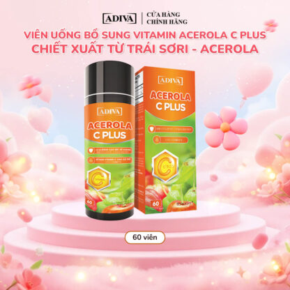 Vitamin C ACEROLA Plus Sáng Hồng Da, Mờ Thâm 60 viên