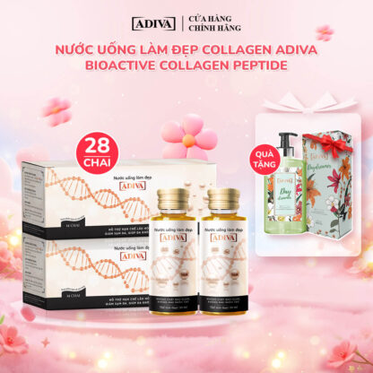 Combo 2 hộp COLLAGEN ADIVA (14 chai/hộp) 1,622k giảm còn 1,450k tặng: 1 Sữa tắm Day Dreamer 400ml