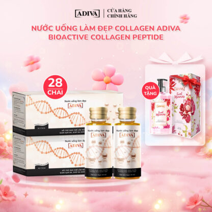 Combo 2 hộp COLLAGEN ADIVA (14 chai/hộp) 1,622k giảm còn 1,450k tặng: 1 Sữa tắm Sweet memories 400ml