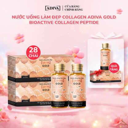 Combo 2 hộp COLLAGEN ADIVA GOLD (14 chai/hộp) 1,996k giảm còn 1,780k tặng: 1 COLLAGEN ADIVA GOLD (14 chai/hộp)