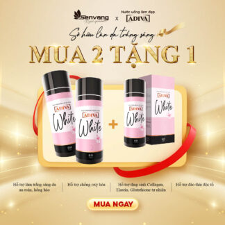 Combo 2 WHITE ADIVA (60 viên/hộp) 1,310k giảm còn 1,179k tặng: 1 WHITE ADIVA 60 viên