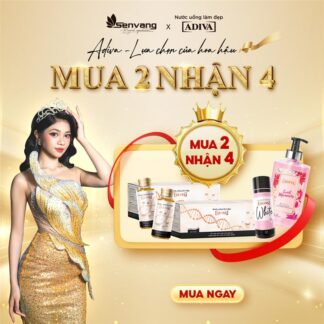 Combo 2 hộp COLLAGEN ADIVA (14 chai/hộp) 1,622k giảm còn 1,450k tặng: 1 WHITE ADIVA 60 viên