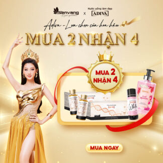 Combo 2 hộp COLLAGEN ADIVA (14 chai/hộp) 1,622k giảm còn 1,450k tặng: 1 WHITE ADIVA 60 viên