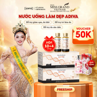 Combo 2 hộp COLLAGEN ADIVA 1,622k tặng 1 Sữa tắm hương nước hoa ADIVA Sweet Memories