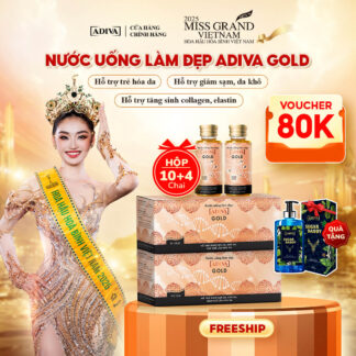 Combo 2 hộp COLLAGEN ADIVA GOLD 1,996k tặng 1 Sữa tắm hương nước hoa ADIVA Sugar Daddy