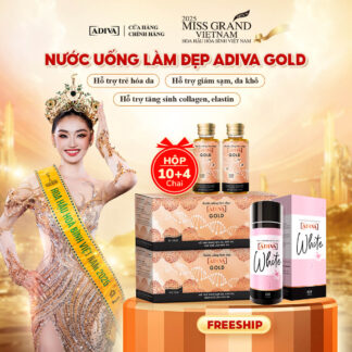 Combo 2 hộp COLLAGEN ADIVA GOLD & 1 WHITE ADIVA 60 viên 2,651k giảm còn 2,370k