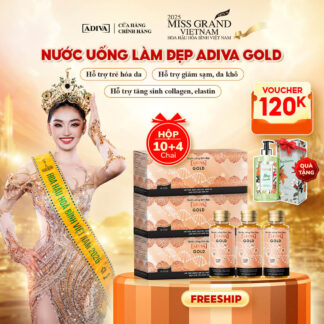 Combo 3 hộp COLLAGEN ADIVA GOLD (10 chai/hộp) 2,994k giảm còn 2,670k tặng 12 chai cùng loại và 1 Sữa tắm hương nước hoa ADIVA Day Dreamer