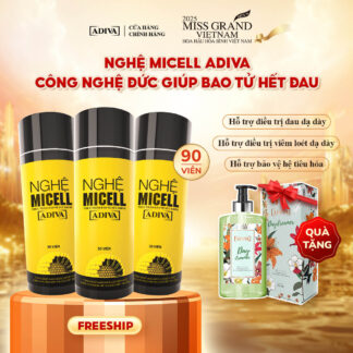 Combo 3 NGHỆ MICELL ADIVA (30 viên/hộp) 1,890k giảm còn 1,701k tặng 1 Sữa tắm hương nước hoa ADIVA Day Dreamer