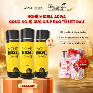 Combo 3 NGHỆ MICELL ADIVA (30 viên/hộp) 1,890k giảm còn 1,701k tặng 1 Sữa tắm hương nước hoa ADIVA Sweet Memories