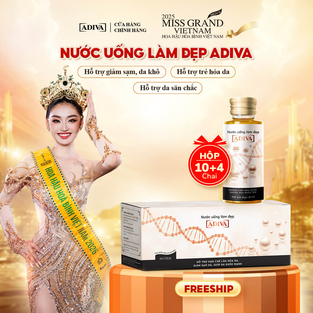 Nước uống làm đẹp COLLAGEN ADIVA
