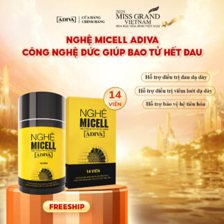 Thực phẩm bảo vệ dạ dày Nghệ Micell ADIVA 14 viên