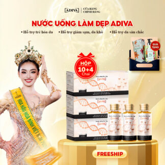 Combo 3 hộp COLLAGEN ADIVA 2,433k tặng 1 Sữa tắm hương nước hoa ADIVA Day Dreamer