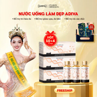 Combo 3 hộp COLLAGEN ADIVA 2,433k tặng 1 Sữa tắm hương nước hoa ADIVA Sugar Daddy