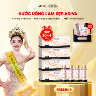 Combo 4 hộp COLLAGEN ADIVA 2,433k tặng 1 viên uống trắng da WHITE ADIVA 60 viên