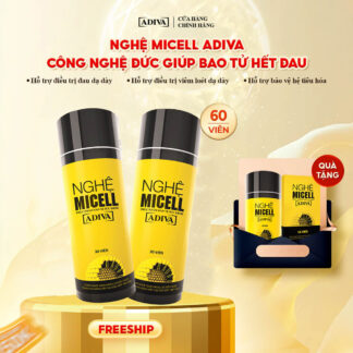 Combo 2 NGHỆ MICELL ADIVA (30 viên/hộp) 1,920k tặng 1 hộp NGHỆ MICELL ADIVA (14 viên/hộp)