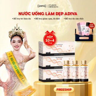 Combo 3 hộp COLLAGEN ADIVA 3,450k tặng 1 hộp Viên uống sáng da WHITE ADIVA
